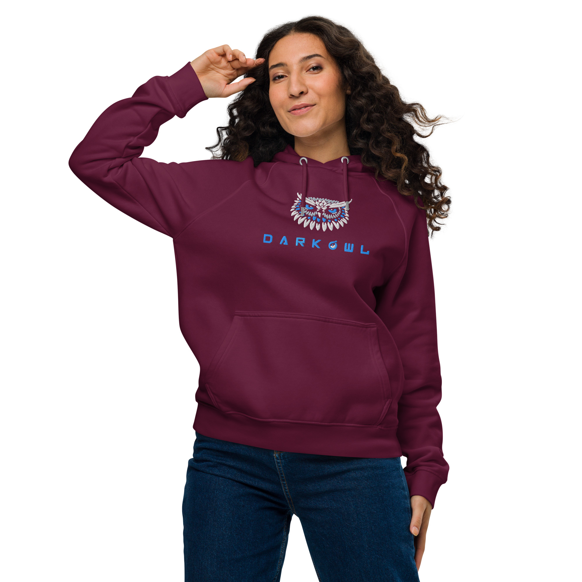 Darkowl eco raglan hoodie - Image 2